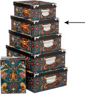 5Five Opbergdoos/box - Amazone print - L36 x B24.5 x H12.5 cm - Stevig karton - Amazonbox