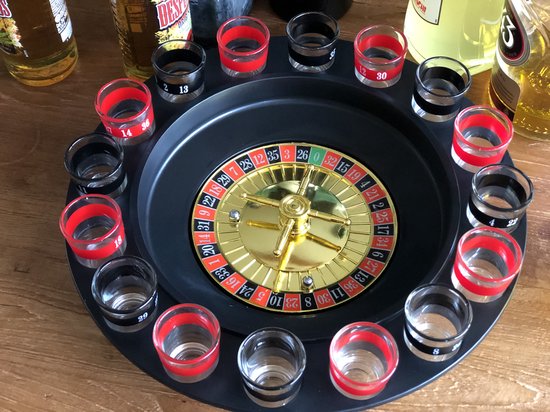 Relaxdays 2-delige Drankspel Set - Drinkspel Roulette - Drinking Ludo   Dobbelstenen 4052025120658