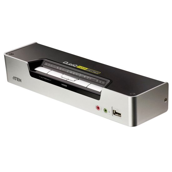 StarTech 2-poorts KVM switch met dubbele VGA - 2 poorts USB 2.0 hub