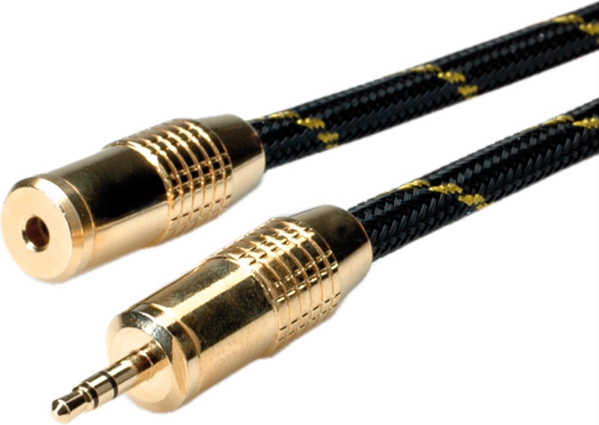 ROLINE GOLD 3,5mm audio verlengkabel Male/Female, 2,5 m