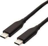 VALUE USB4 Gen 3 kabel, met PD (Power Delivery) 20V5A, Emark, C-C, M/M, 40 Gbit/s, zwart, 0,5 m