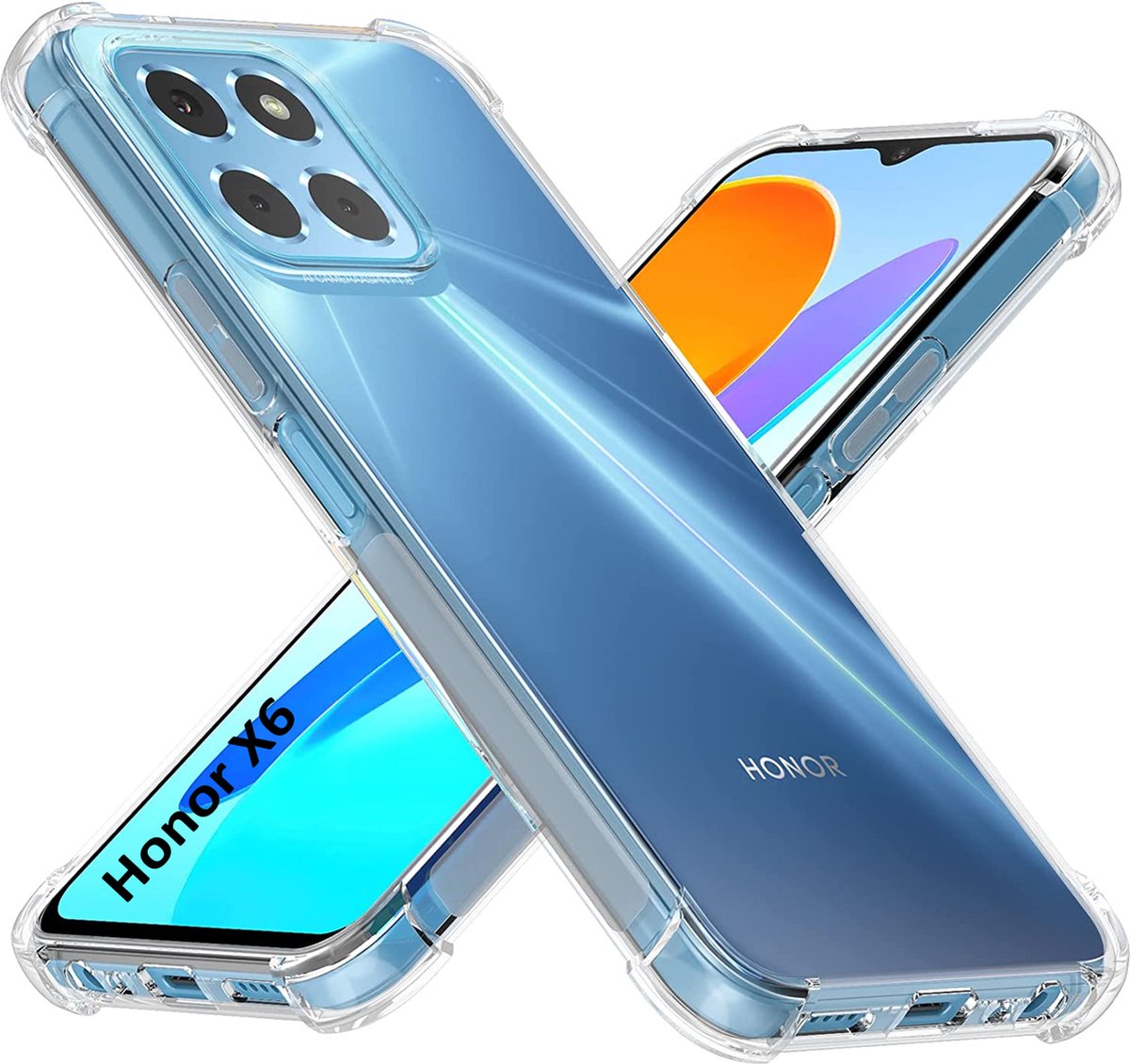 Hoesje voor Honor X6 backcover Shockproof siliconen Transparant