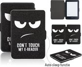 Lunso - Geschikt voor Kobo Clara HD hoes (6 inch) - sleep cover - Don't Touch