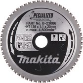 Makita B-23086 Cirkelzaagblad - 136 x 20 x 56T - voor Metaal 1.1 mm