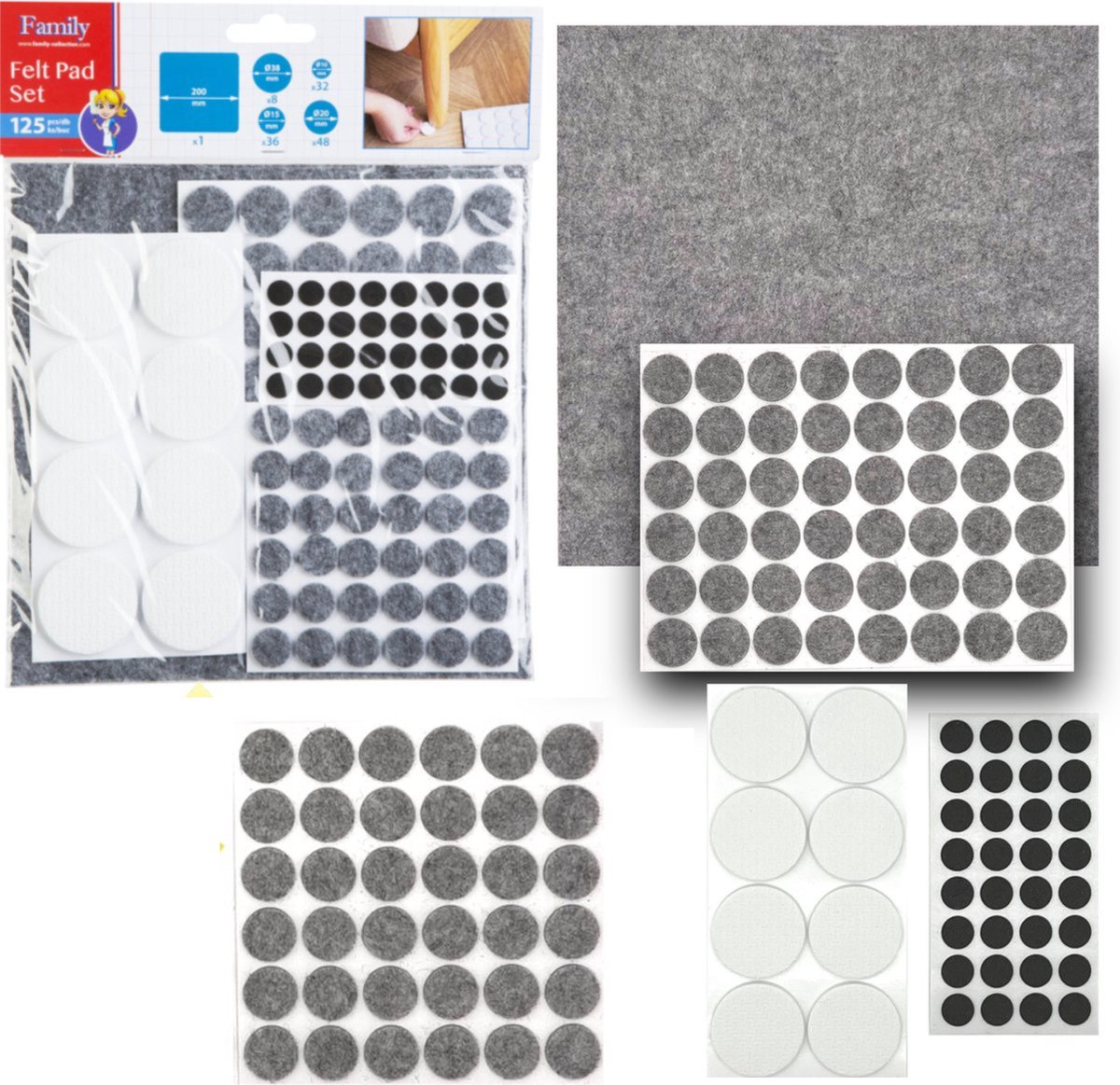 Meubilair Pads Vloerbeschermers X-PROTECTOR 181 stuks, Beige- Vilten Pads voor Stoelpoten - Meubilair Vilten Pads voor Meubelpoten - Enorme Hoeveelheid Vloerbescherming Pads