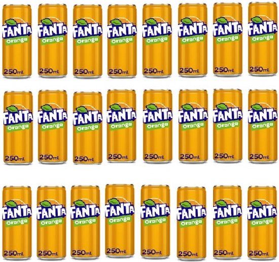 Fanta Sinas 25 cl per blik, tray 24 blikken