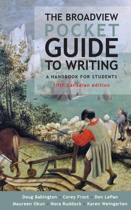 The Broadview Pocket Guide to Writing - Fifth Canadian Editi ... - cover