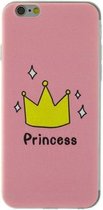 GadgetBay Roze Amsterdam Princess iPhone 6 6s hoesje case kroontje cover