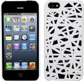GadgetBay Vogelnest hoesje Bird case iPhone 5 5s SE 2016 Case Cover Uniek Bird Nest Ontwerp - Wit
