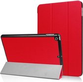 GadgetBay Rode Tri-Fold beschermhoes voor de iPad 2017 2018 case