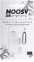 NOOSY - Set d'adaptateurs Nano + Micro Sim + Outil de retrait de carte SIM - Adaptateur de carte SIM