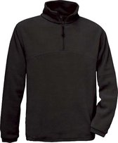 B&C HIGHLANDER Zip Sweater Fleece ZwartS