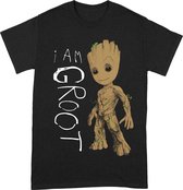 Guardians Of The Galaxy - I Am Groot Scribbles T-Shirt - XX-Large