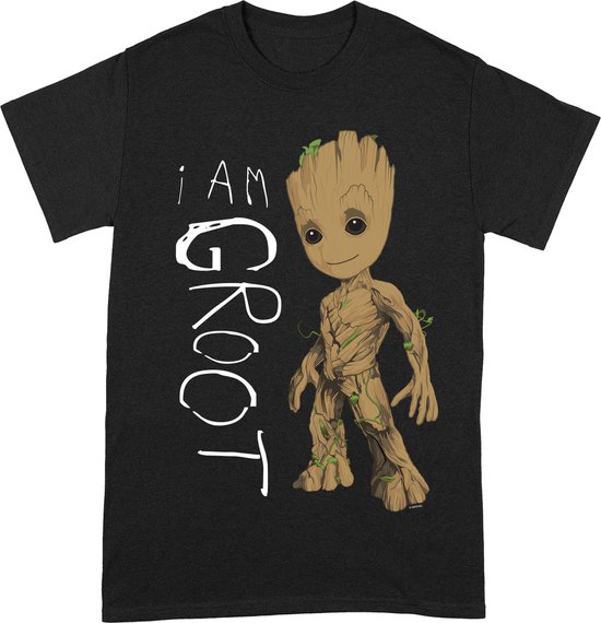 Guardians Of The Galaxy - I Am Groot Scribbles T-Shirt - XX-Large
