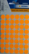 Herma 1864 Etiket Rond 12mm Fluor-Oranje - 2400 stickers