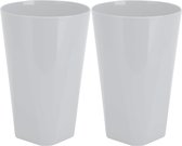 Excellent Houseware Gobelets en plastique incassables - blanc - 12 cm