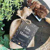 Bloembollen - Mama - Bloembollenpakket - Jute Zakje - Moederdag - Cadeau - Gift