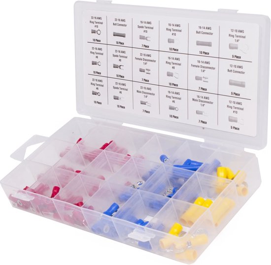 Set de chaussures à câble 150 pièces, boîte d'assortiment en différentes tailles et modèles