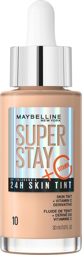 Maybelline New York Superstay 24H Skin Tint Bright Skin-Like Coverage -  fond de teint - 10 | bol
