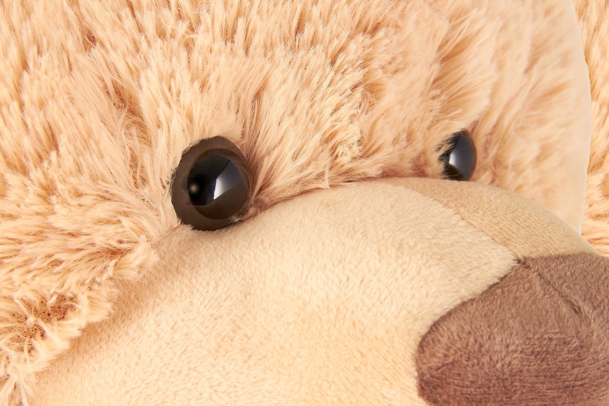 BRUBAKER - Reuze XXL Beige Knuffel Beer - Teddybeer - Pluche - 100cm - Teddybear Groot - Knuffelbeer - Cadeau — afbeelding 3