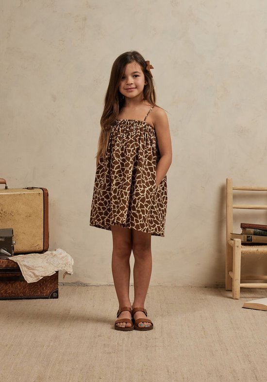 Rylee + Cru Sahara Mini Dress Jurken Meisjes - Kleedje - Rok - Jurk - Bruin