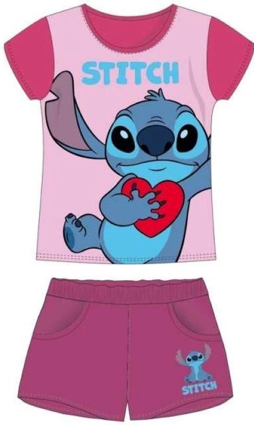 Ensemble pyjama t-shirt + pantalon 'Stitch' - 2 pièces