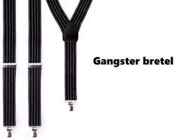 Bretel Gangster / Maffia 3.5 cm breed - Carnaval thema feest party fun festival maffia