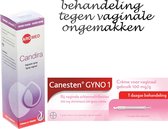 Set tegen vaginale ongemakken: Aromed Candira intiem spray 50ml  en een ééndaagse behandeling met gyno-1 crème 5 gram
