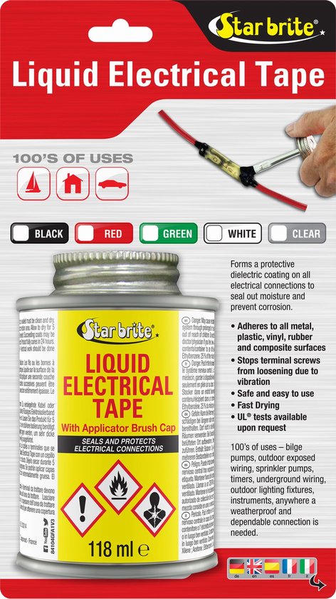 Star brite Liquid Electrical Tape black 118ml bol