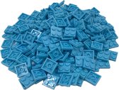 200 Bouwstenen 2x2 plate | Lichtblauw | Compatibel met Lego Classic | Keuze uit vele kleuren | SmallBricks