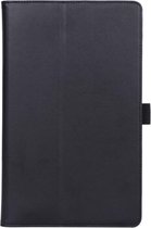 Samsung Galaxy Tab A 10.1 (2019) Portemonnee Hoesje met Strap Zwart