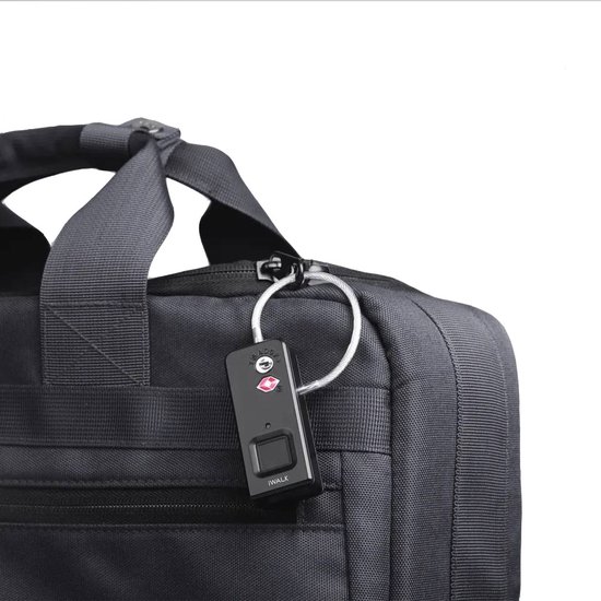 iWalk Kofferslot - Vingerafdruk - TSA Reisslot - Waterproof - Oplaadbaar - Ideaal voor Laptoptas - iWalk