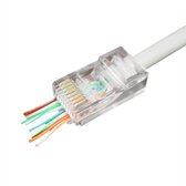 Cablexpert RJ45 krimp connectoren met doorsteekmontage voor U/UTP CAT6 netwerkkabel - 50 stuks