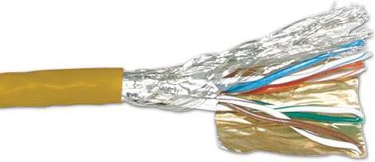 ACT FP658B CAT6 S/FTP PVC Patchkabel Soepel Geel - 305 meter