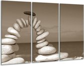 Peinture sur verre Pierres | Sépia | 120x80cm 3 Liège | Tirage photo sur verre | F006403