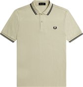 Fred Perry - Polo M3600 Greige R70 - Slim-fit - Heren Poloshirt Maat XXL