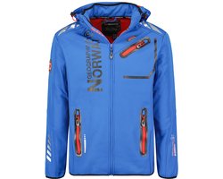 Geographical Norway Softshell Jas Heren Blue Royaute - XXL
