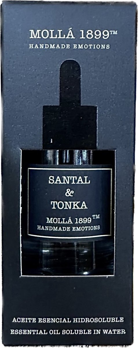 Goedkoopste Cereria Mollà 1899 Essential Oil Santal & Tonka 30ml essentiële olie voor aromaverdamper ideaal voor diffuser