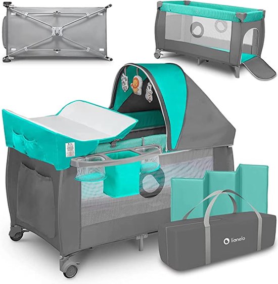 Lit De Camping Pliable Compact Avec Oreiller - Neuf Sous Emballage