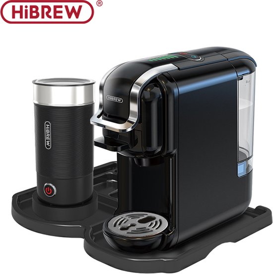 HiBrew - Koffiezetapparaat/ melkopschuimer - Zwart - Koffie - Koffiemachine  - 5-in-1... | bol.com