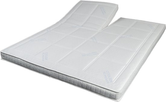 Splittopper matras Victoria de luxe 3D 180x200x10cm hr40 zomer en winter zijde