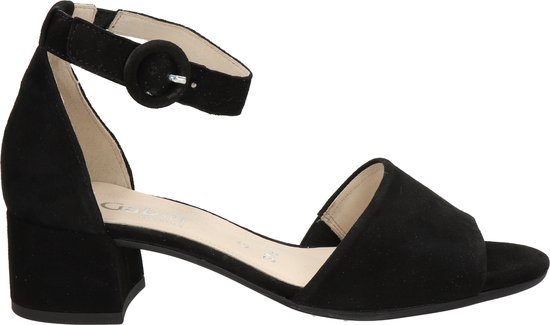 Gabor Sandalen met hak zwart Suede - Dames - Maat 38