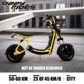 Ozzy Rides - Trottinette électrique Apex Bumblebee | 25 km/h sans permis de conduire ou 45 km/h | avec plaque d'immatriculation | Citycoco België | Trottinette électrique Harley