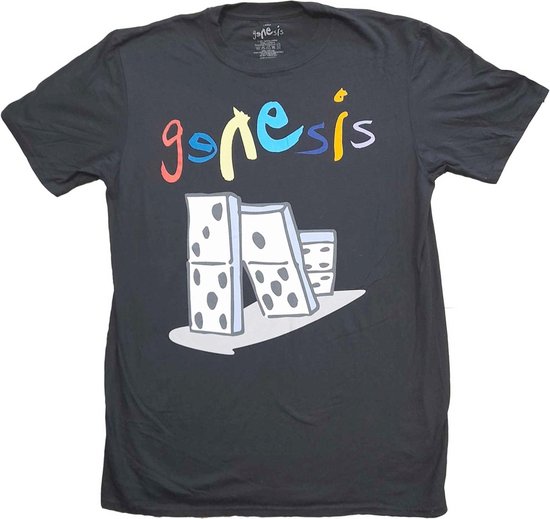 Genesis Heren Tshirt The Last Domino? Zwart
