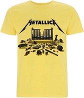 Tshirt Homme Metallica -M- 72 Seasons Simplified Cover Jaune