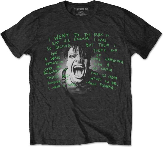Yungblud - T-shirt Lyric Photo pour Homme - L - Zwart