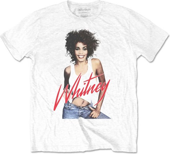 Whitney Houston - T-shirt pour hommes Wanna Danse Photo - M - Wit