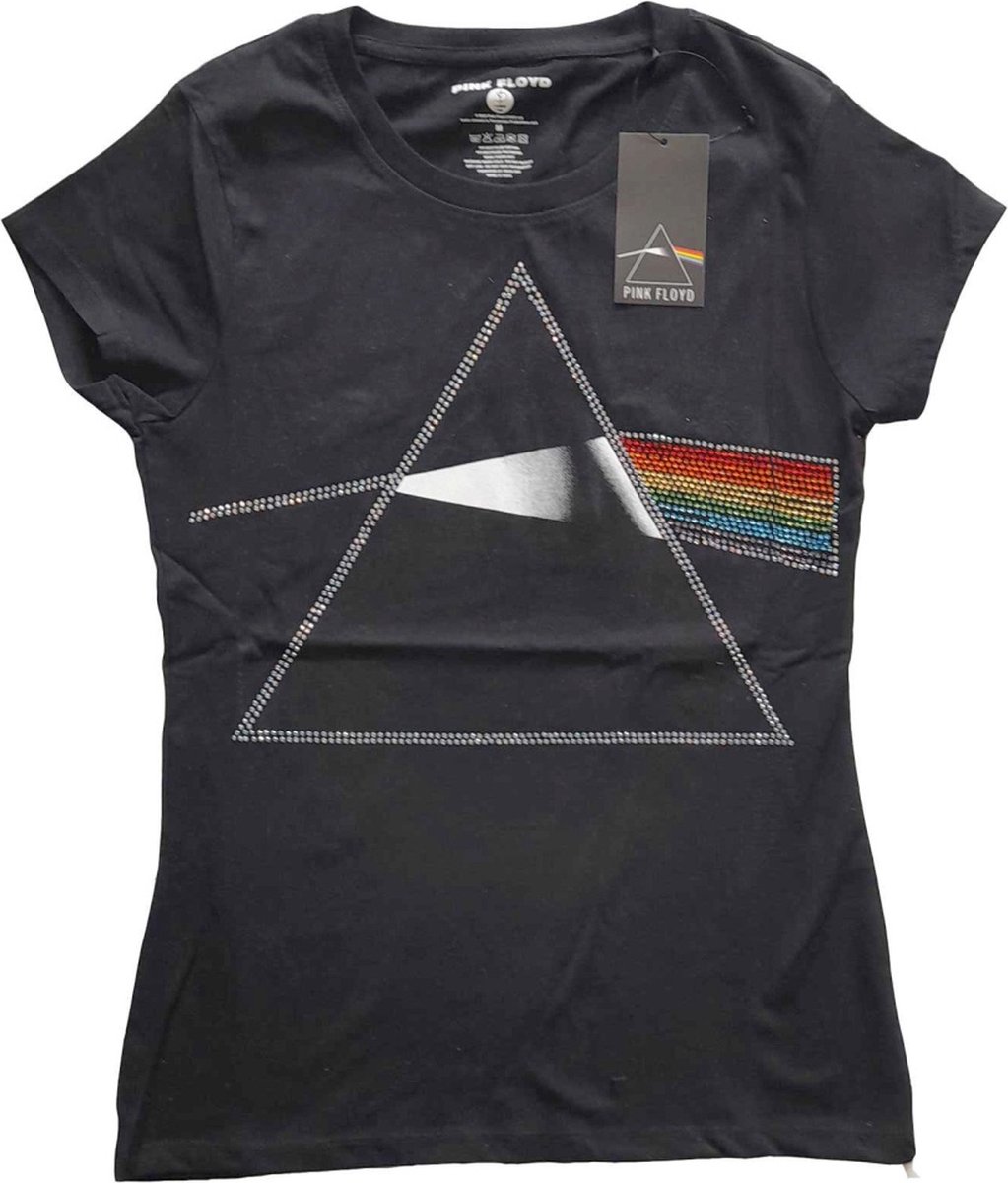 Pink Floyd - Dark Side Of The Moon Dames T-shirt - L - Zwart