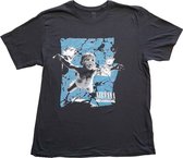 Nirvana - Nevermind Cracked Heren T-shirt - L - Zwart