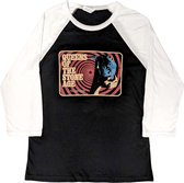 Queens Of The Stone Age - Haut Raglan Technicolor - 2XL - Zwart/ Wit